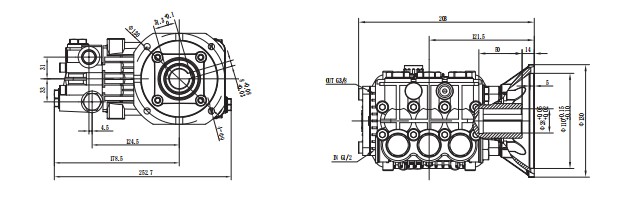 100bar high pressure pump with 7.5kw